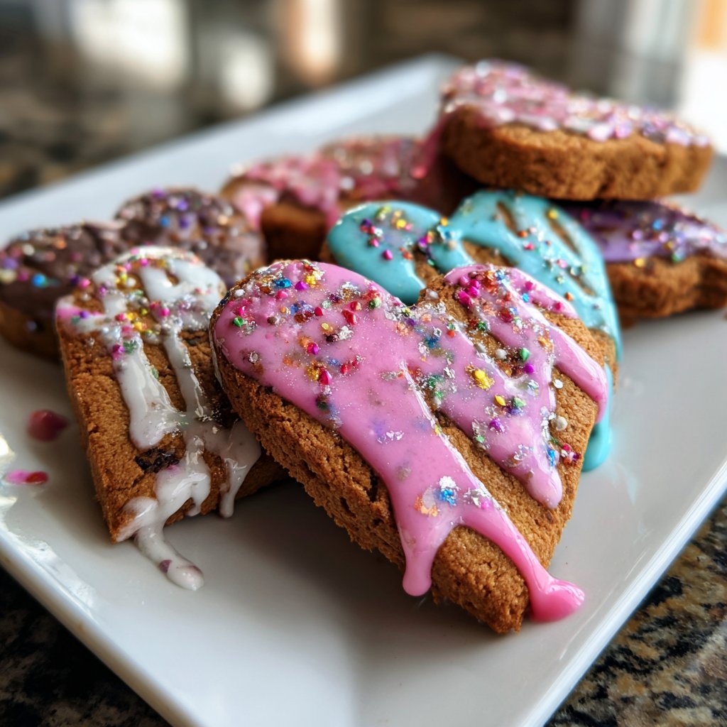 Herzkekse mit Zuckerguss