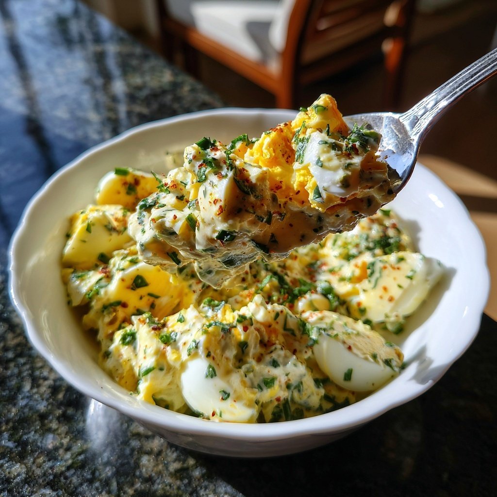 Schnell & Einfach 10-Minuten-Eiersalat mit Joghurt