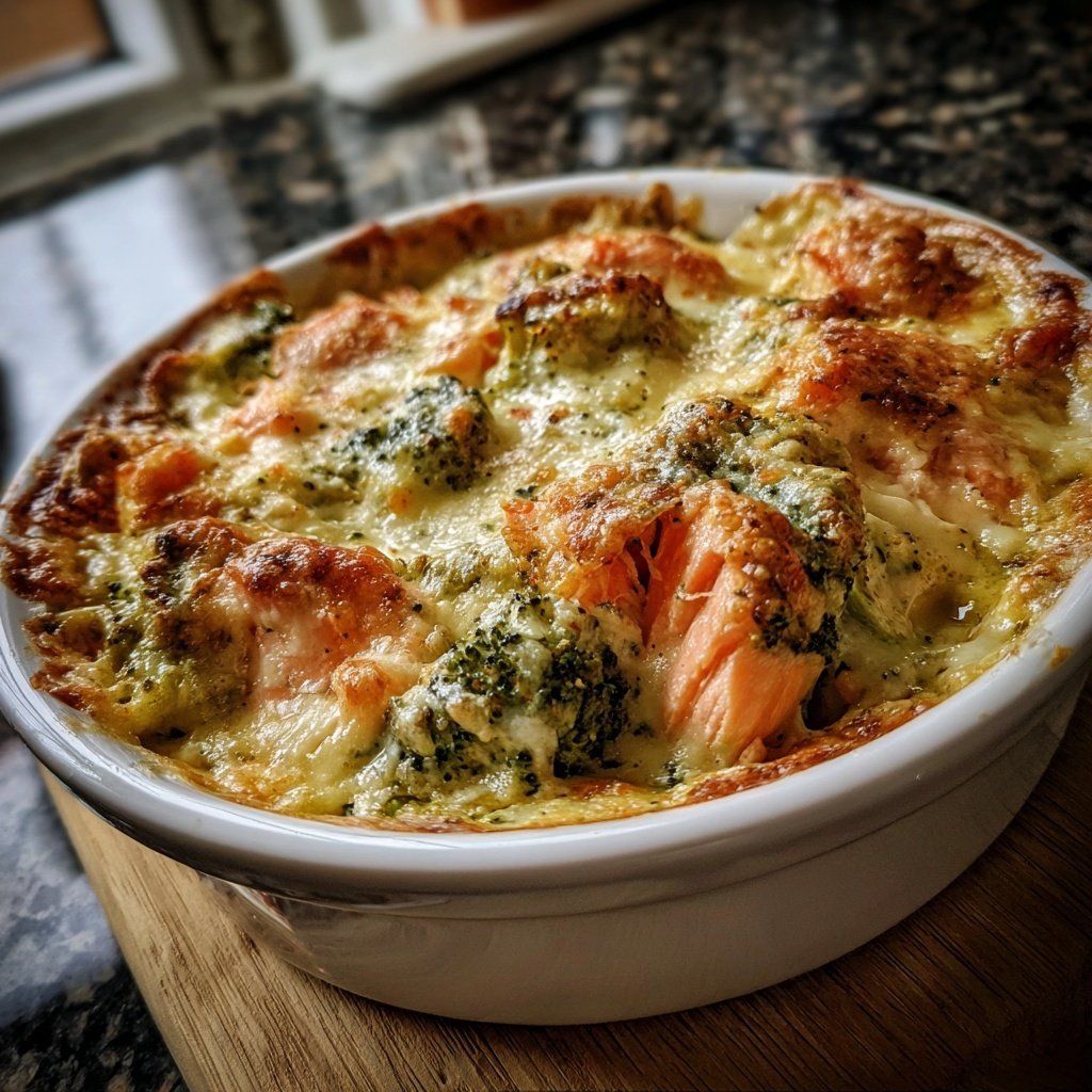 Brokkoli Lachs Auflauf