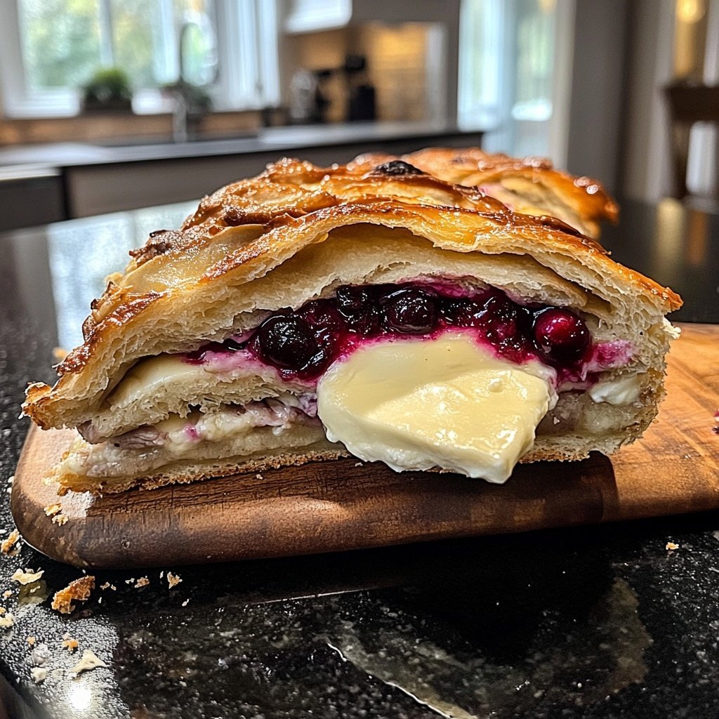 Cranberry-Brie-gefülltes Hähnchen