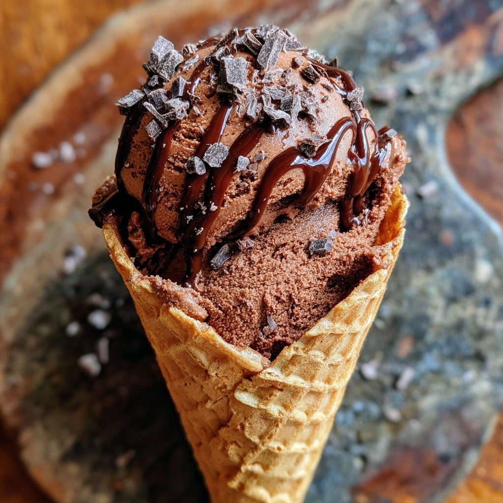 Schokoladen Eis Mit Kakao