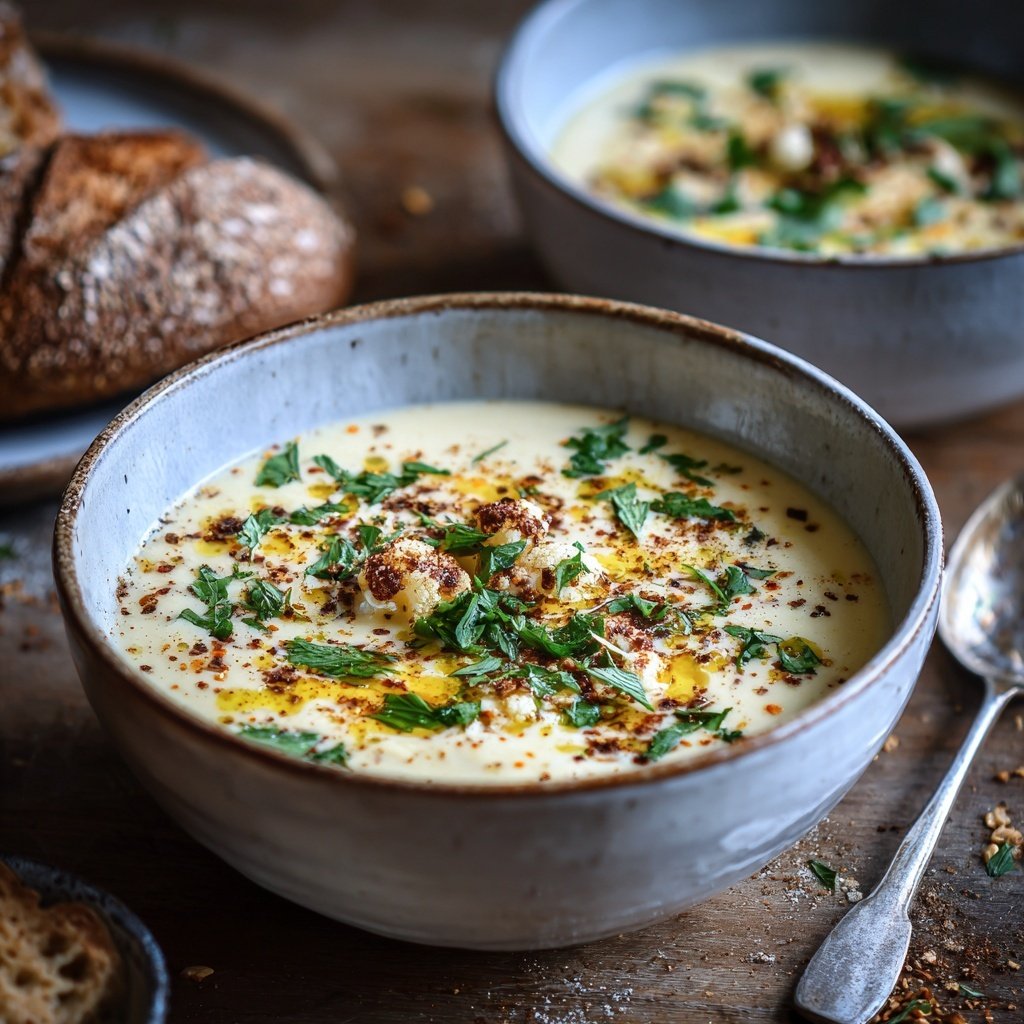 Blumenkohl Suppe Mit Muskat