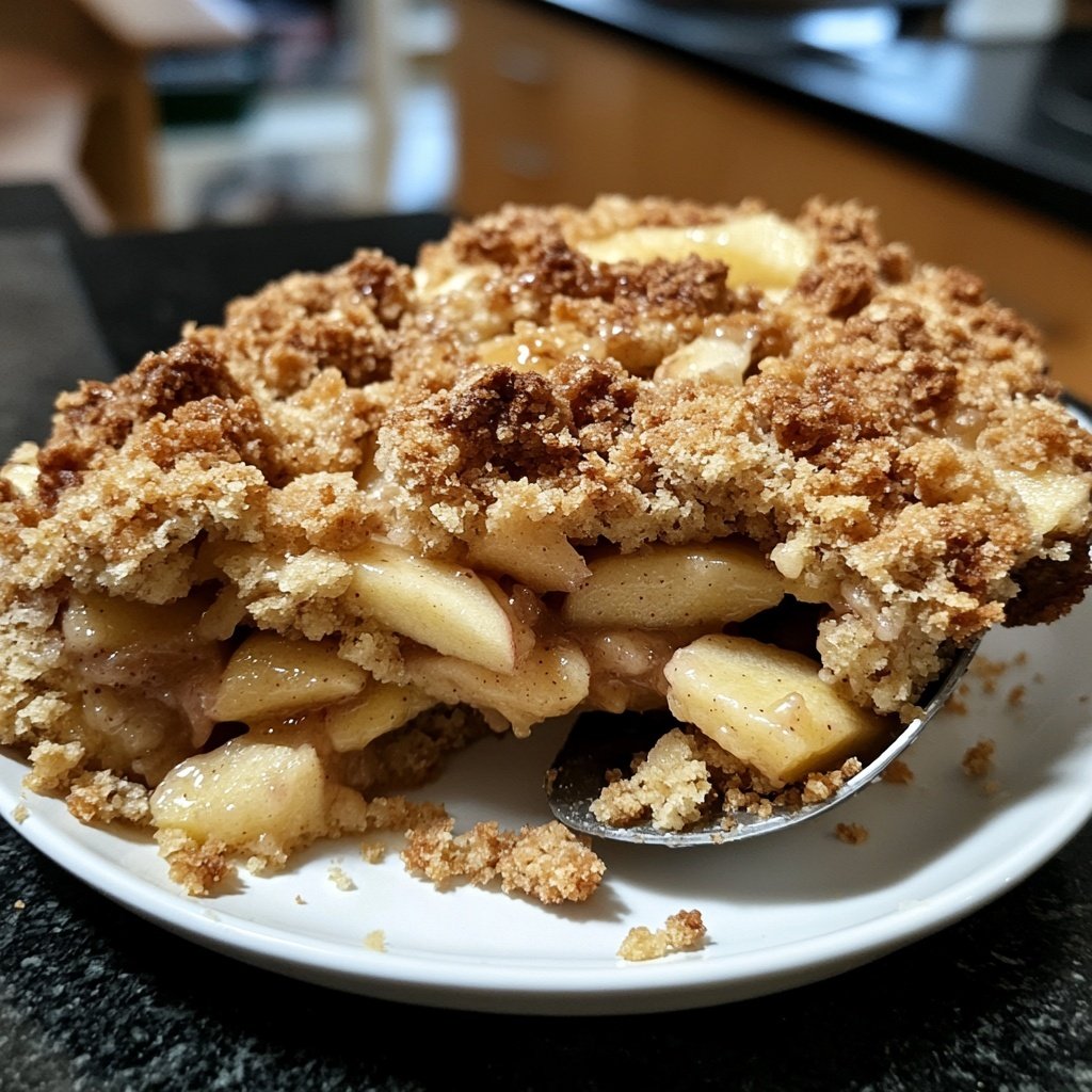 Veganer Apfel-Crumble